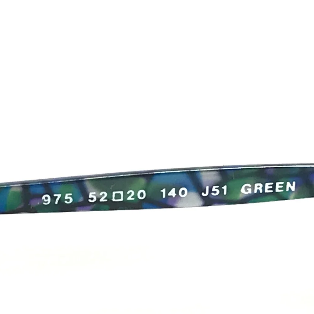Vintage Jonathan Sceats Eyeglasses Frames 975 J51 GREEN Prince Nez 52-20-140